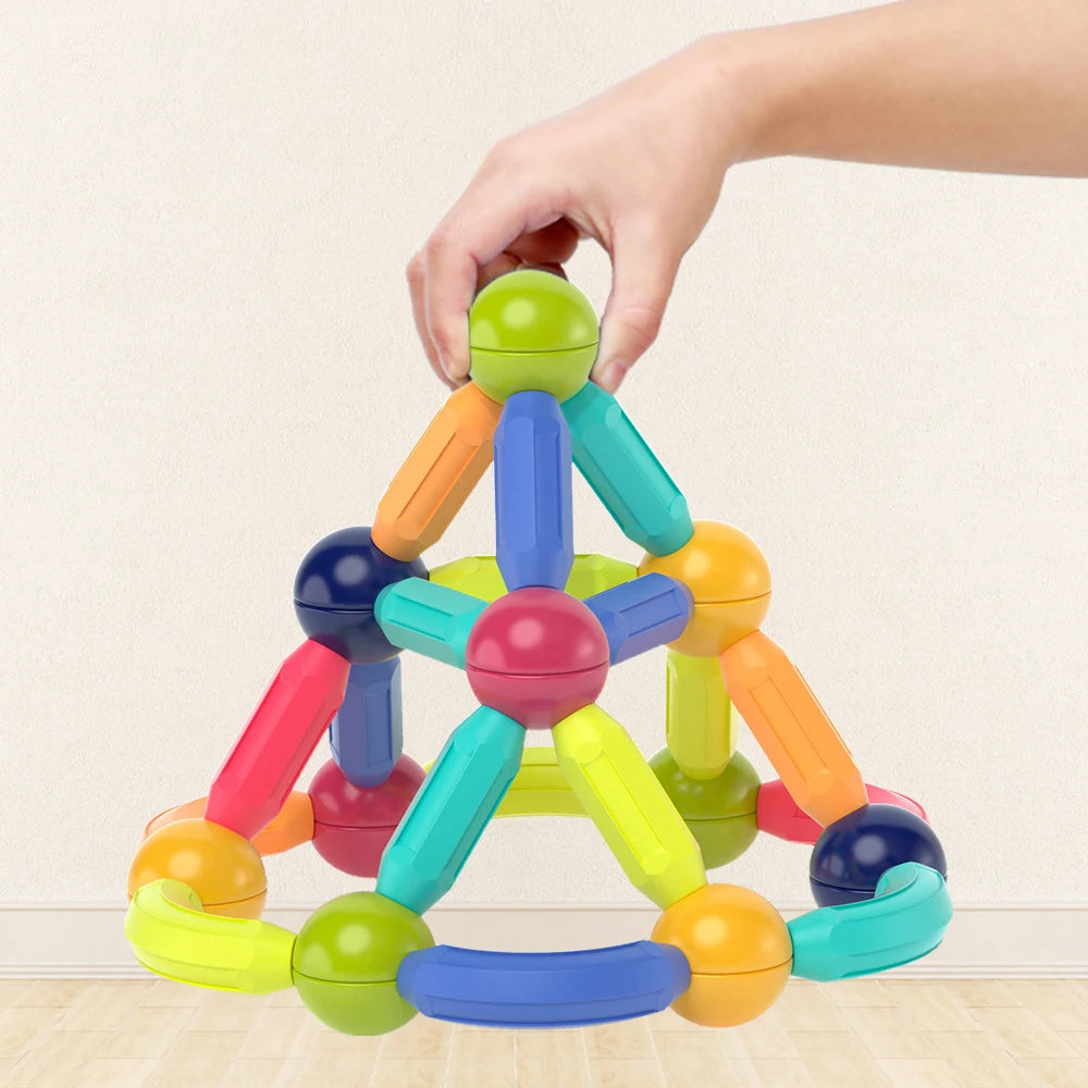 Magnetic Building Sticks and Blocks