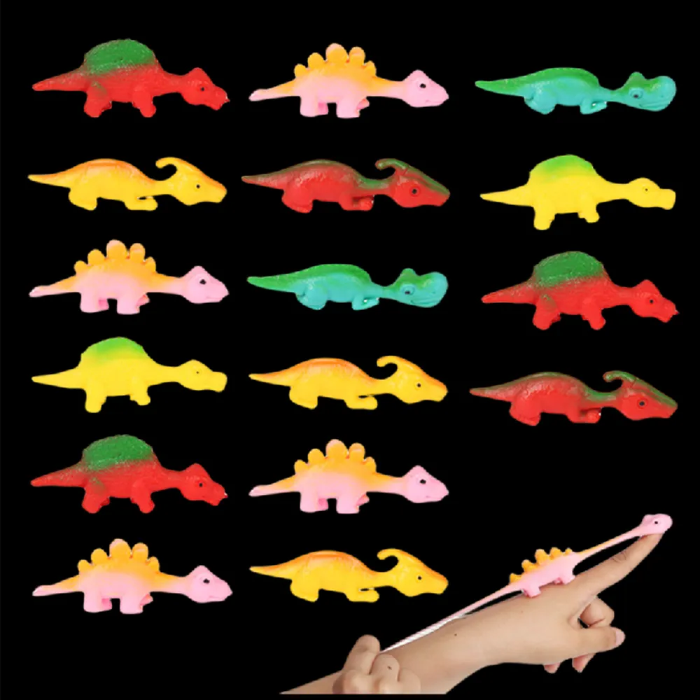 Colorful Finger Catapult Dinosaur Games